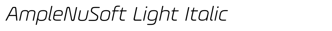 AmpleNuSoft Light Italic